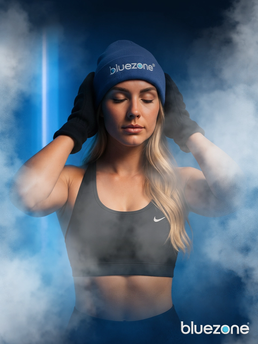 Woman after cryotherapy session at Bluezone Mallorca